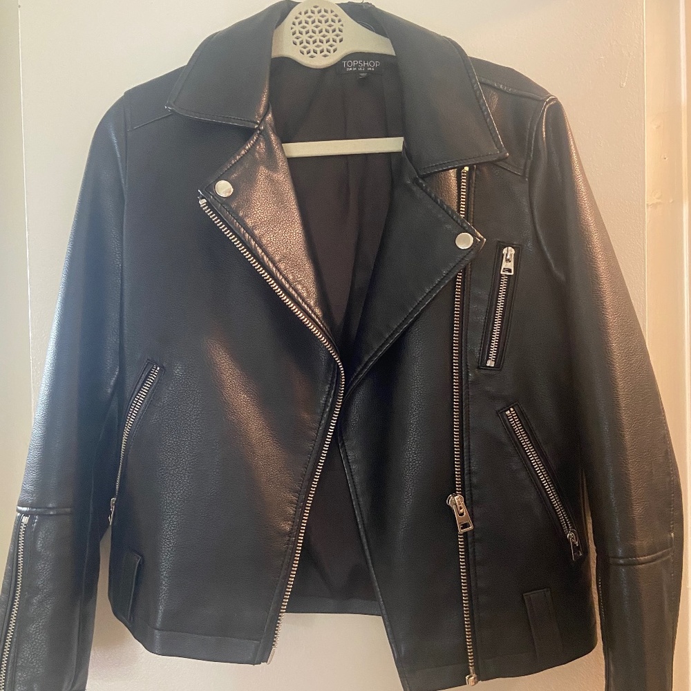 Top shop leather jacket